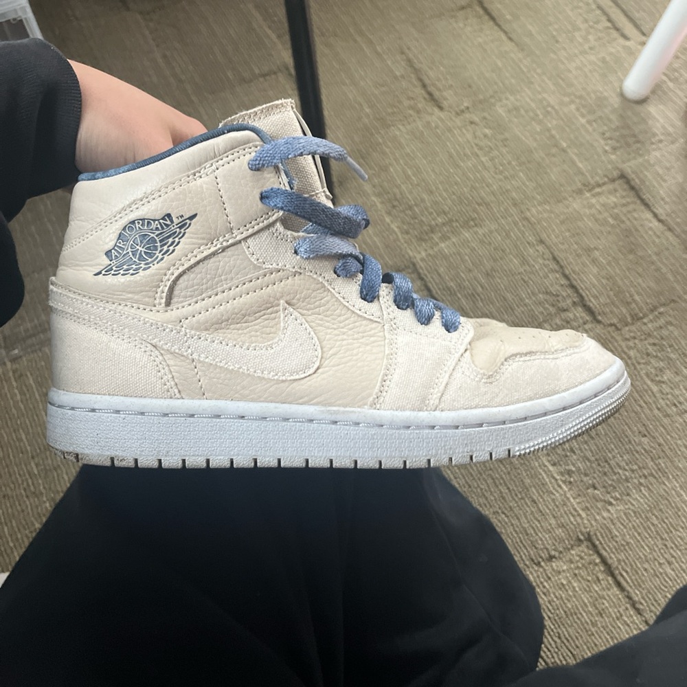tumbled leather  jordan mids